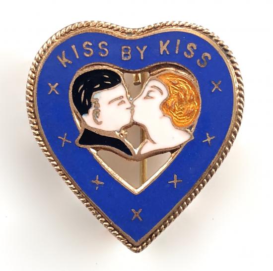 KISS BY KISS song sheet music promotional badge