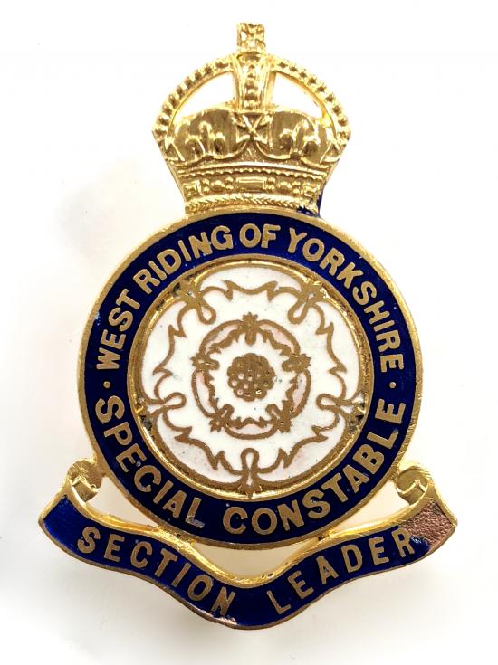 West Riding of Yorkshire Special Constable Section Leader police badge