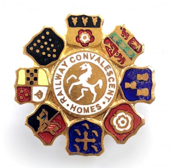 Railway Convalescent Homes pin badge issued 1954 to 1964