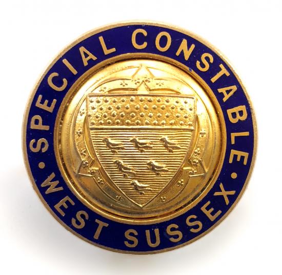 WW1 West Sussex Special Constable police badge