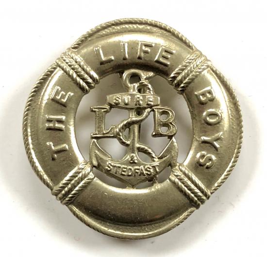 The Life Boys leaders nickel cap pin badge 1927-1966