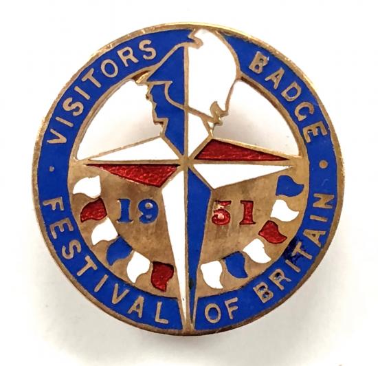 Festival of Britain 1951 visitors badge by Starferst