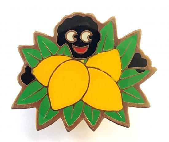 Robertsons Golly lemon fruit advertising badge circa 1980