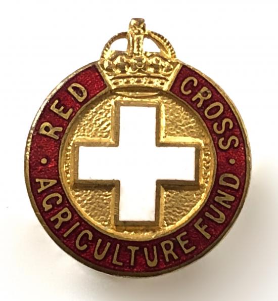 WW2 Red Cross Agriculture Fund home front lapel badge