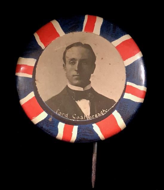 Lord Castlereagh 7th Marquess of Londonderry 1906 general election campaign portrait badge