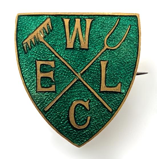 WW2 Womens Emergency Land Corps WELC home front badge