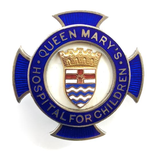Queen Marys Hospital for children 1931 silver nurses badge