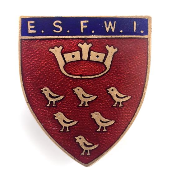 East Sussex Federation Of Women's Institutes WI badge c1960's