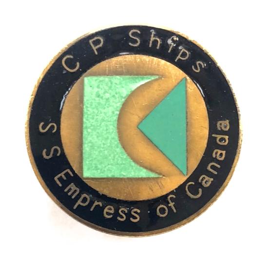 SS Empress of Canada C P Ships badge c1961-1971