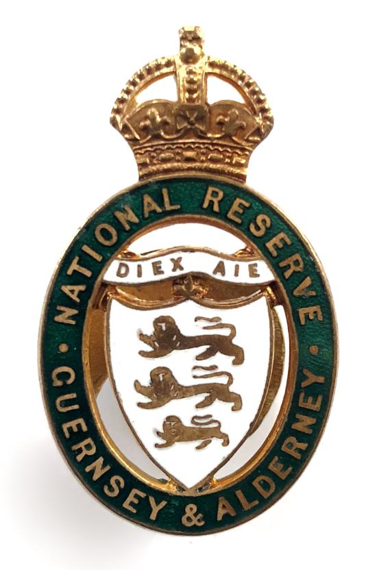 WW1 National Reserve Channel Islands Guernsey and Alderney home front badge