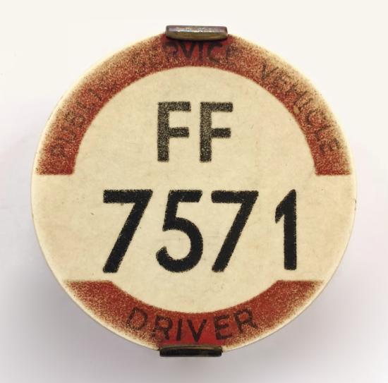 PSV Bus Driver Eastern Traffic Area public service vehicle licensing badge FF7571