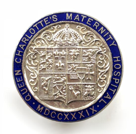 Queen Charlottes Maternity Hospital midwife qualification badge