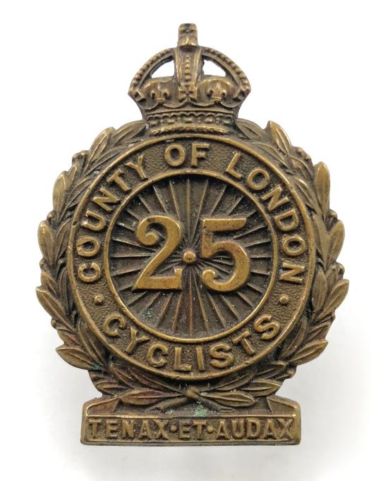 25th County of London (Cyclist) Battalion cap badge c.1908 -1919