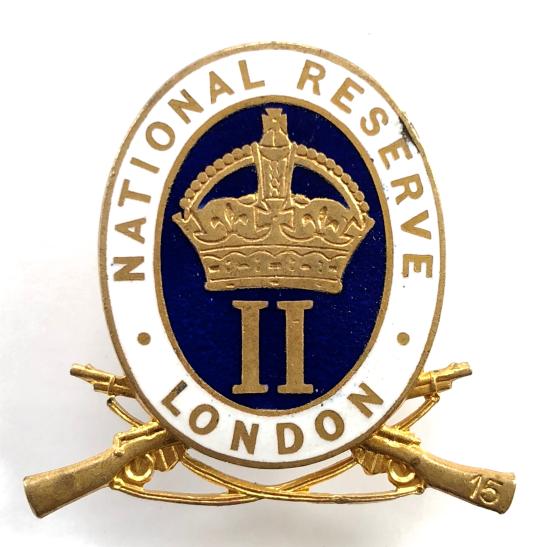 WW1 National Reserve Class II ISLINGTON London badge