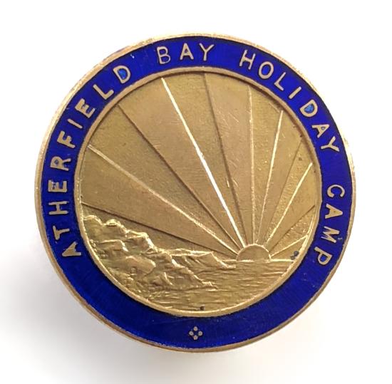Atherfield Bay Holiday Camp Isle of Wight badge Birmingham Medal Co