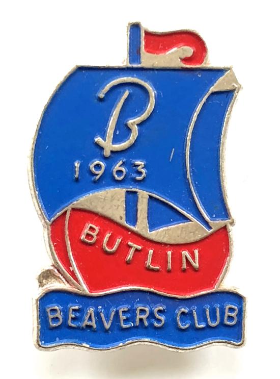 1963  Butlin Beavers Club boat badge
