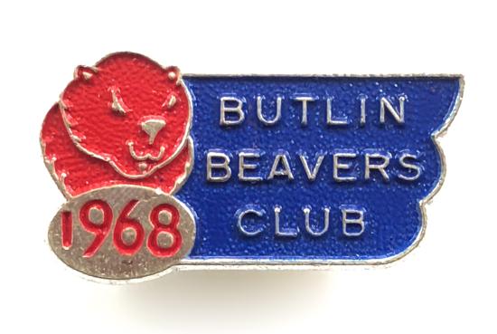 1968 Butlin Beavers Club childrens entertainment badge