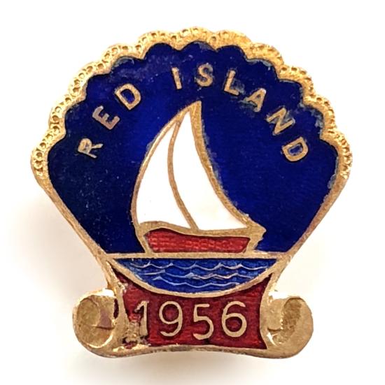 1956 Red Island holiday camp badge Skerries Dublin Ireland