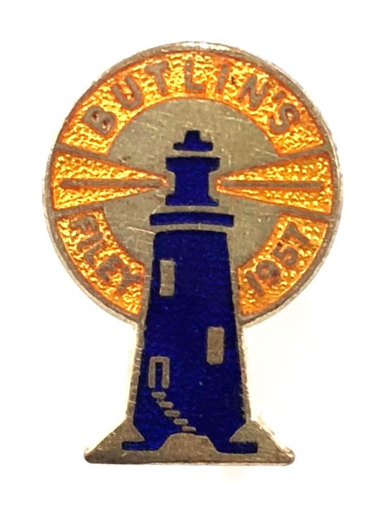 Butlins 1957 Filey holiday camp lighthouse badge