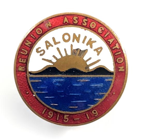 WW1 British Salonika Force Greece Reunion Association badge