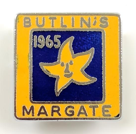Butlins 1965 Margate holiday camp starfish badge