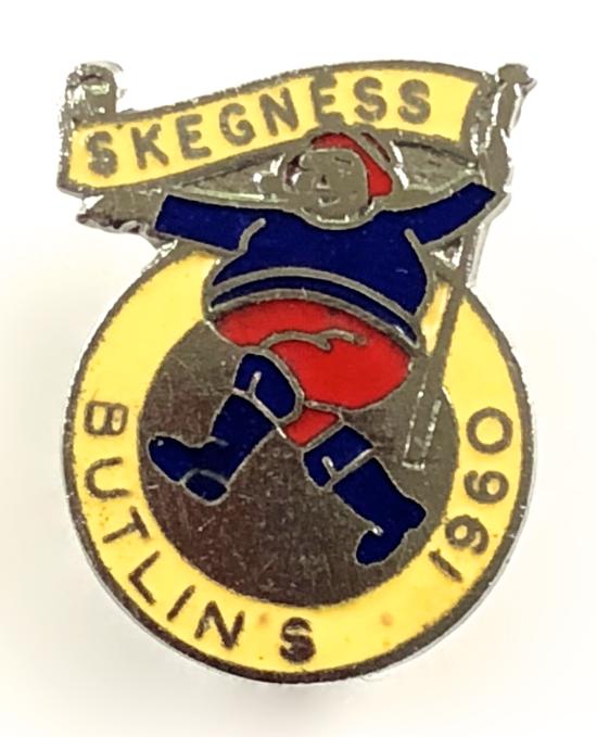 Butlins 1960 Skegness holiday camp jolly fisherman badge