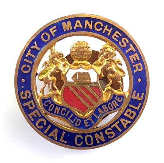 City of Manchester Special Constable police reserve lapel badge