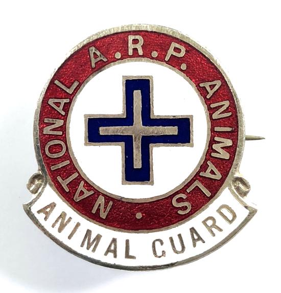 WW2 National ARP Animals Guard air raid precaution badge