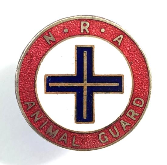 National Register of Animals NRA badge post-war