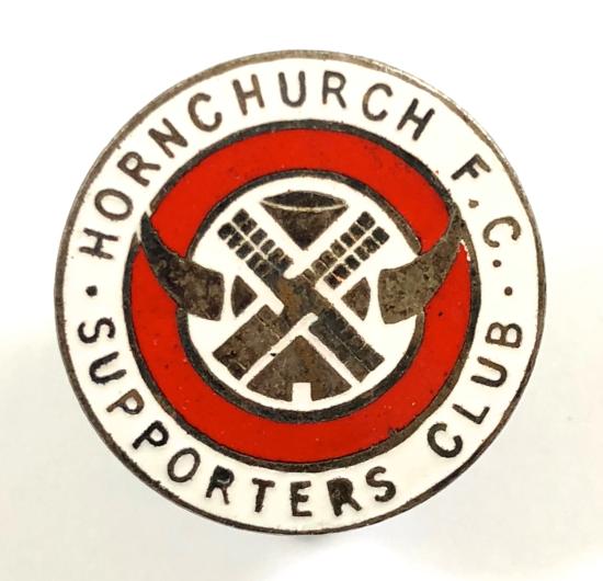Hornchurch Football Supporters Club lapel badge