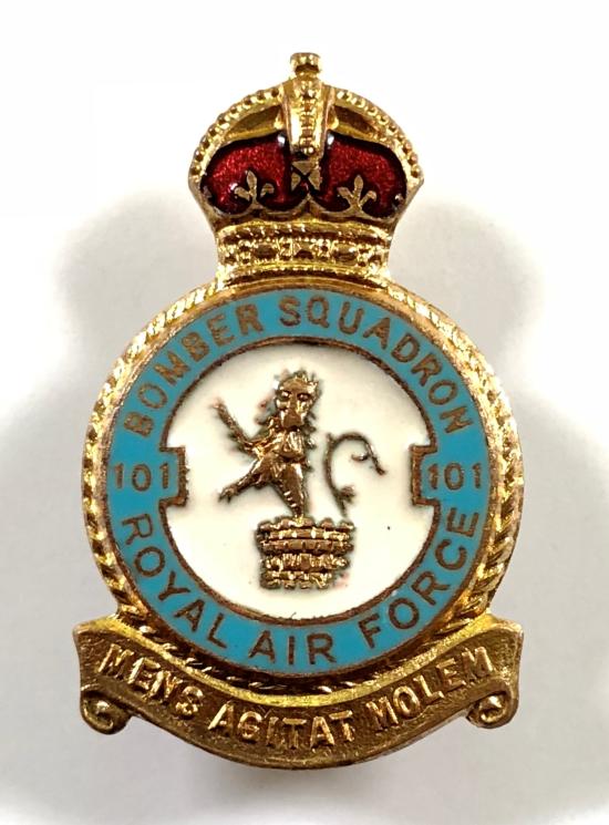 RAF No 101 Bomber Squadron Royal Air Force Badge Miller c1940s