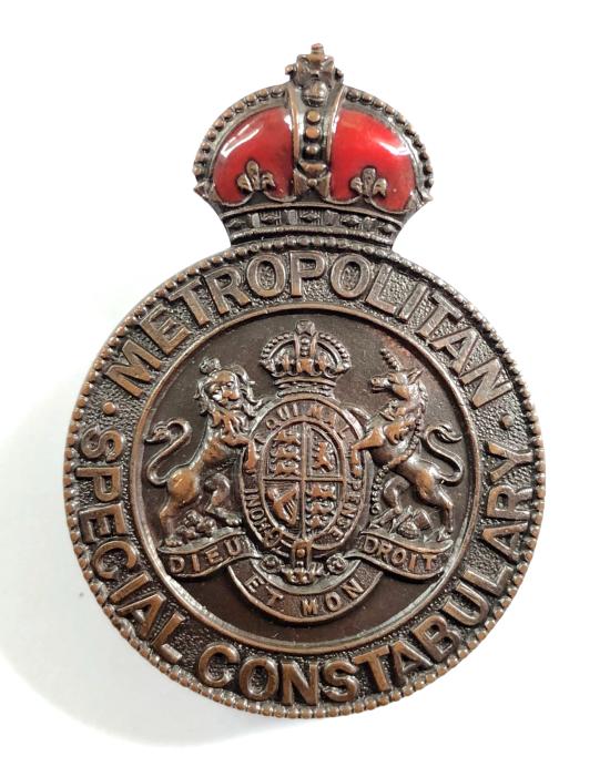 WW1 Metropolitan Special Constabulary Police Inspector badge