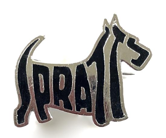 Spratt's Mixed Ovals Scottie Dog logo advertising badge