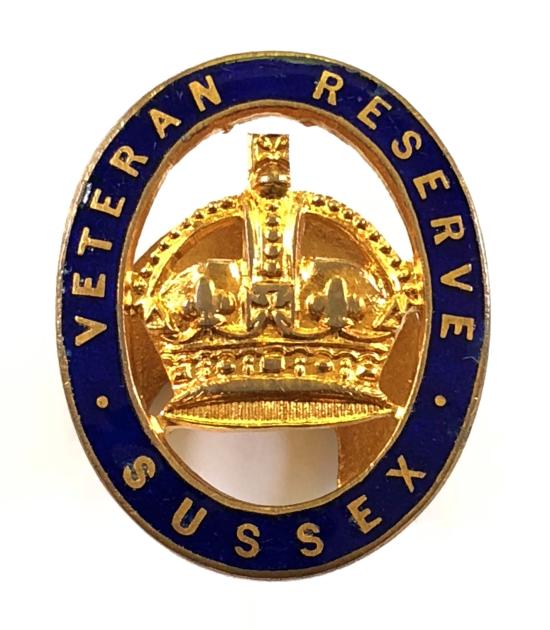 Veteran Reserve Sussex officially numbered badge