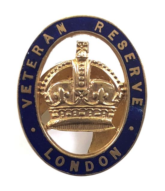 Veteran Reserve London officially numbered badge