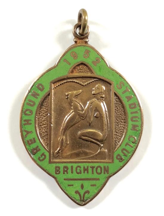 Brighton Greyhound Stadium 1952 membership badge Hove