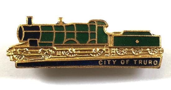 Railway Servants Orphanage City of Truro steam train badge by Miller