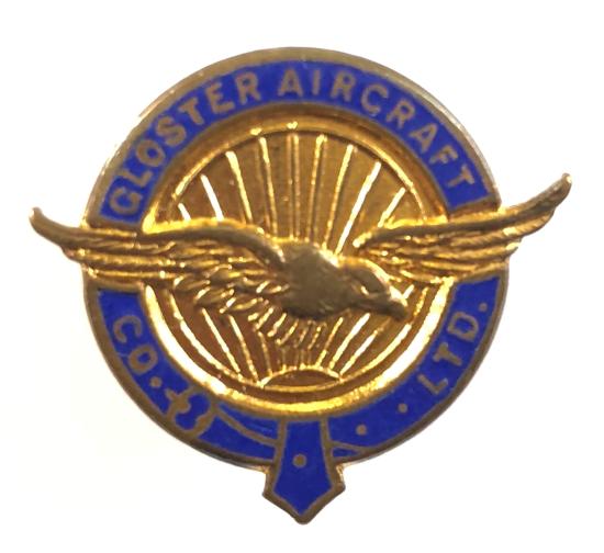 Gloster Aircraft Co Ltd officially numbered construction workers badge