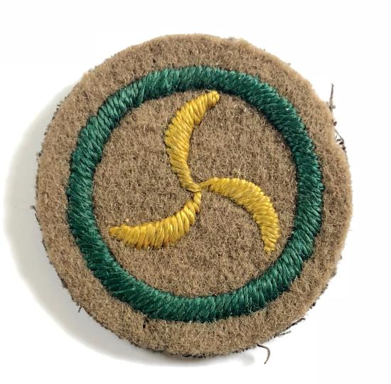 Boy Scouts Missioner proficiency khaki felt cloth badge circa 1909