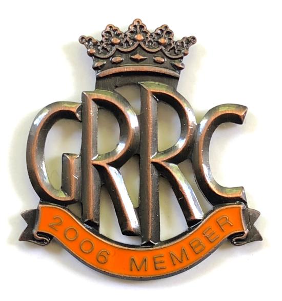 Goodwood Road Racing Club GRRC 2006 member badge