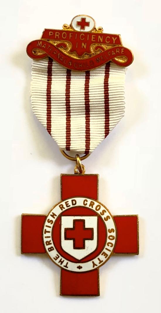 British Red Cross Society proficiency maternal & child welfare medal