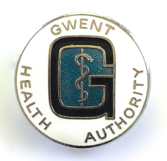 Gwent Health Authority nurses hospital badge Wales