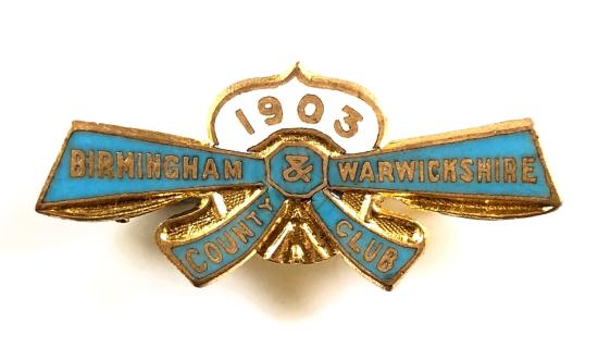 1903 Birmingham & Warwickshire County Club horse racing badge