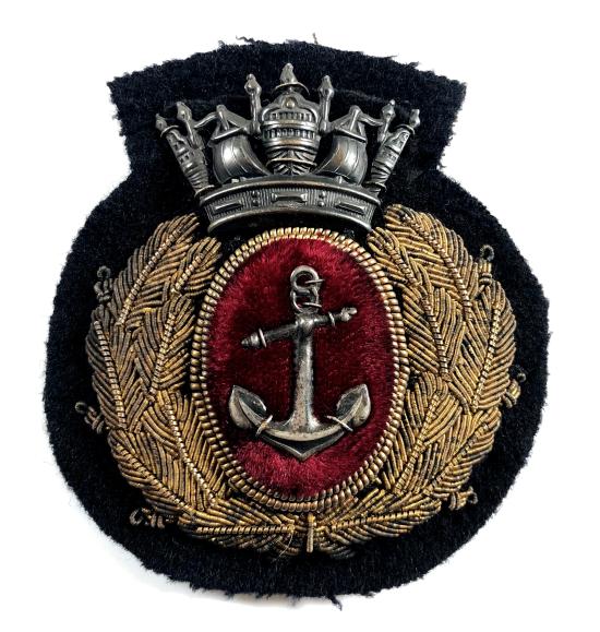Merchant Navy Officers gold bullion cap badge by Lawton & Fenner Ltd