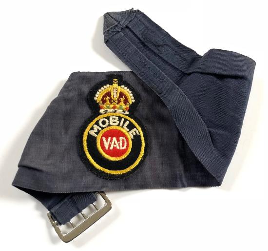 WW2 British Red Cross SURREY Mobile VAD badge armband named