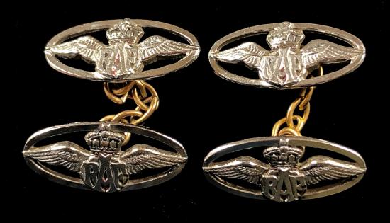 Royal Air Force pilots wing RAF pair of cufflinks