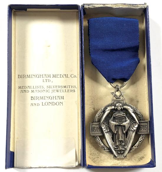 Masonic Million Memorial Fund Jewel Hallstone Donation medal Sidney Coatsworth