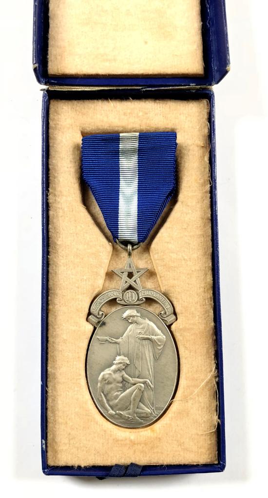 Royal Masonic Freemasons Hospital 1929 silver jewel Sidney Coatsworth