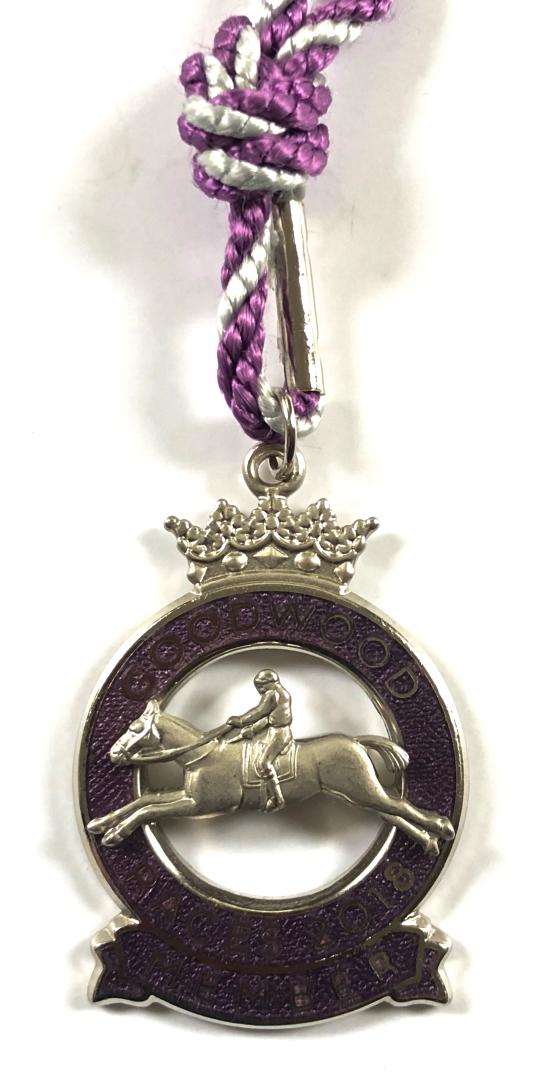 2018 Goodwood Racecourse horse racing club member badge