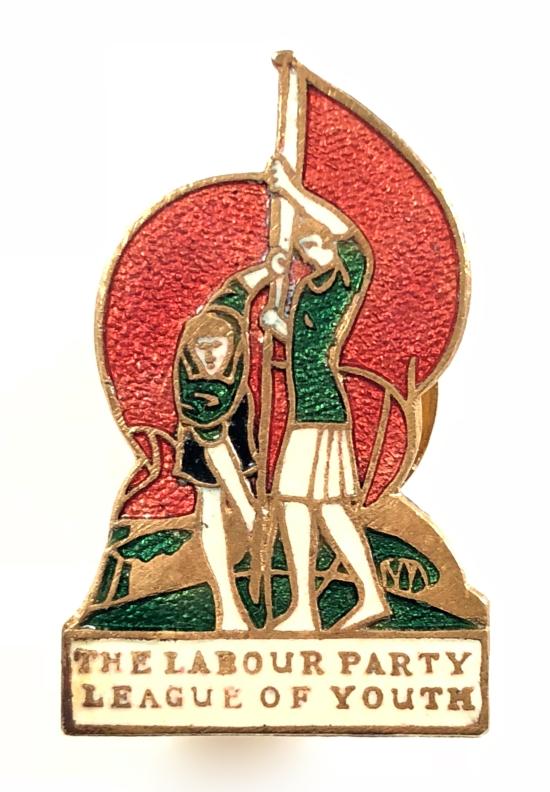 Labour Party League of Youth political membership badge